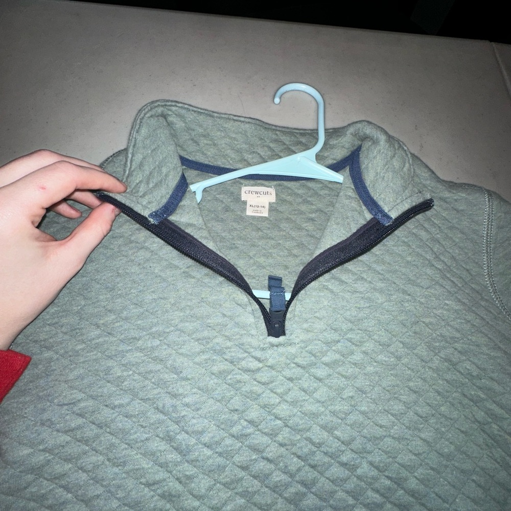 Crewcuts Sage Quilted Half-Zip Pullover